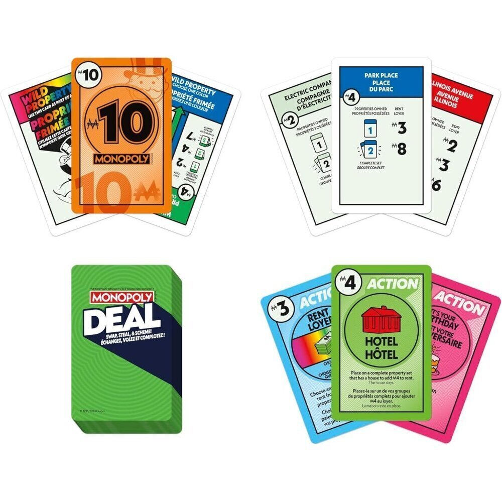 Monopoly Deal Travel Game Fast Fun & Strategic Card Game for Families Kids - Picture 5 of 5